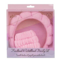 Aria Beauty - Headband & Wristband Beauty Set - Pink