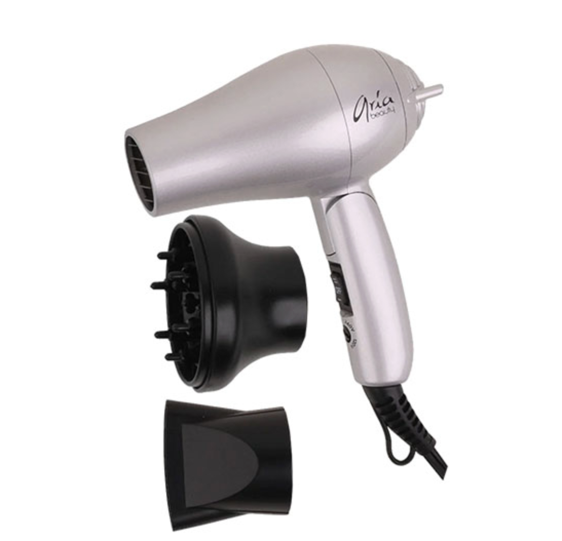 Aria Beauty - Silver Mini Blow Ionic Dryer
