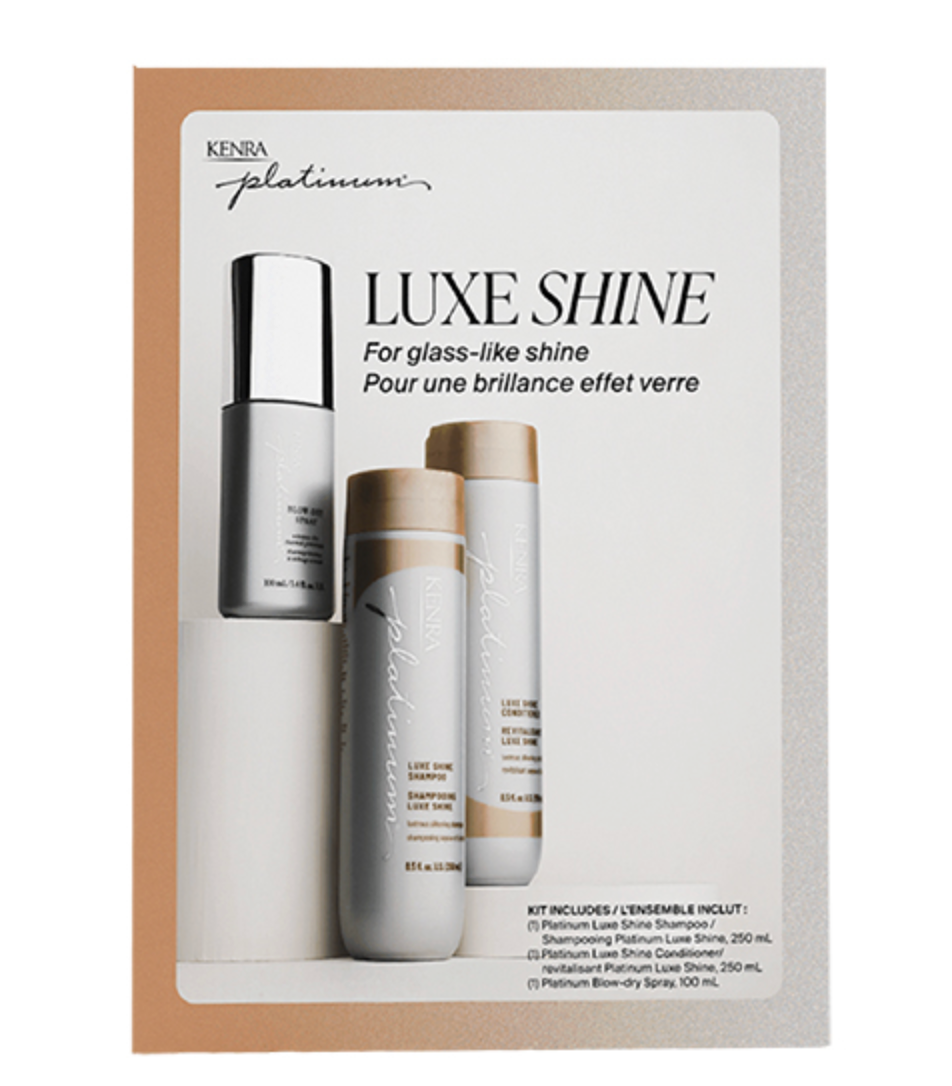 Kenra Platinum Luxe Shine Care Holiday Trio