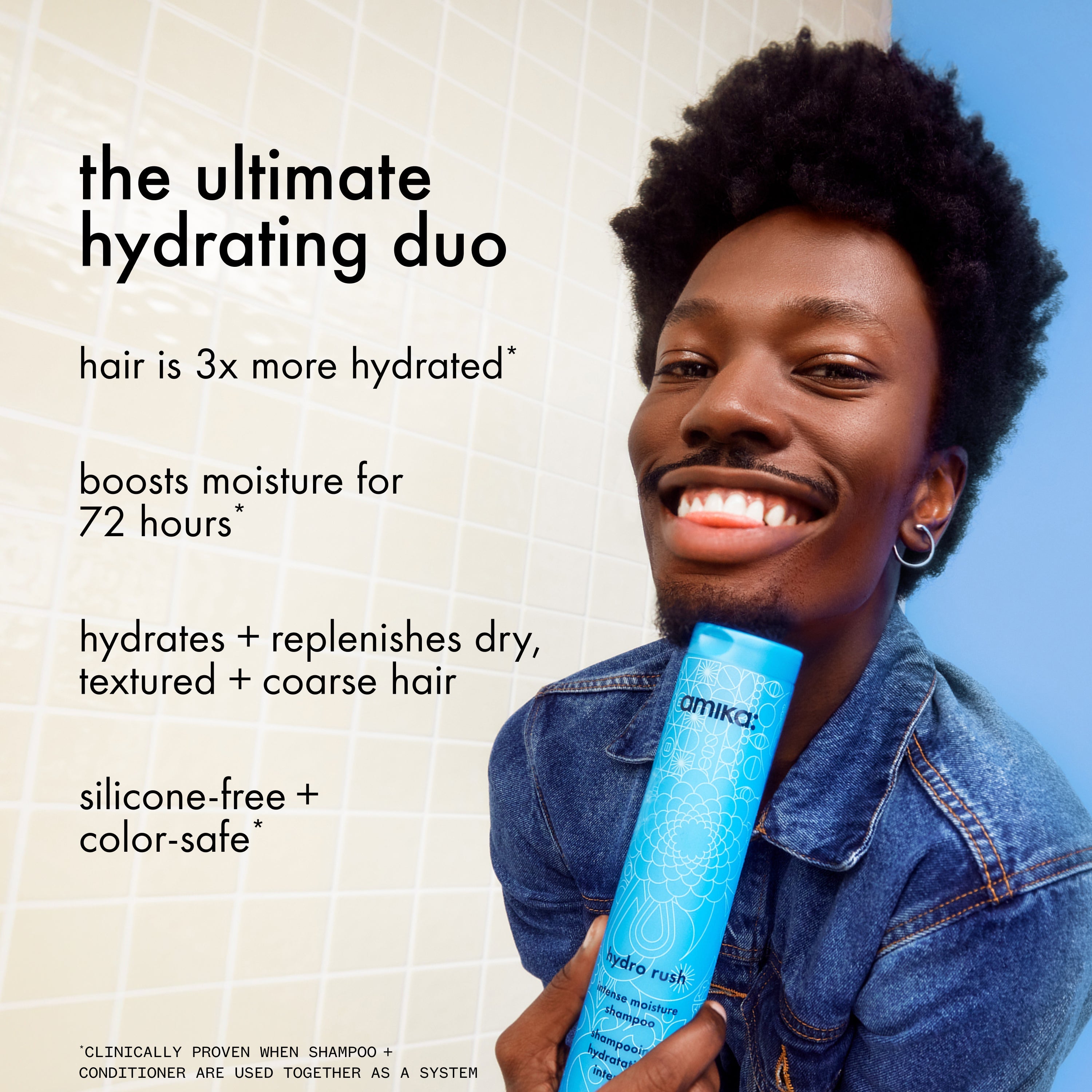 Amika AMIKA - "Hydro Rush" Intense Moisture Shampoo - photo 3