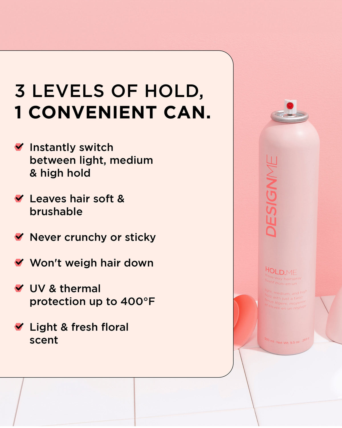 Design.Me DESIGNME - HOLD.ME Three-Way Hairspray - photo 4