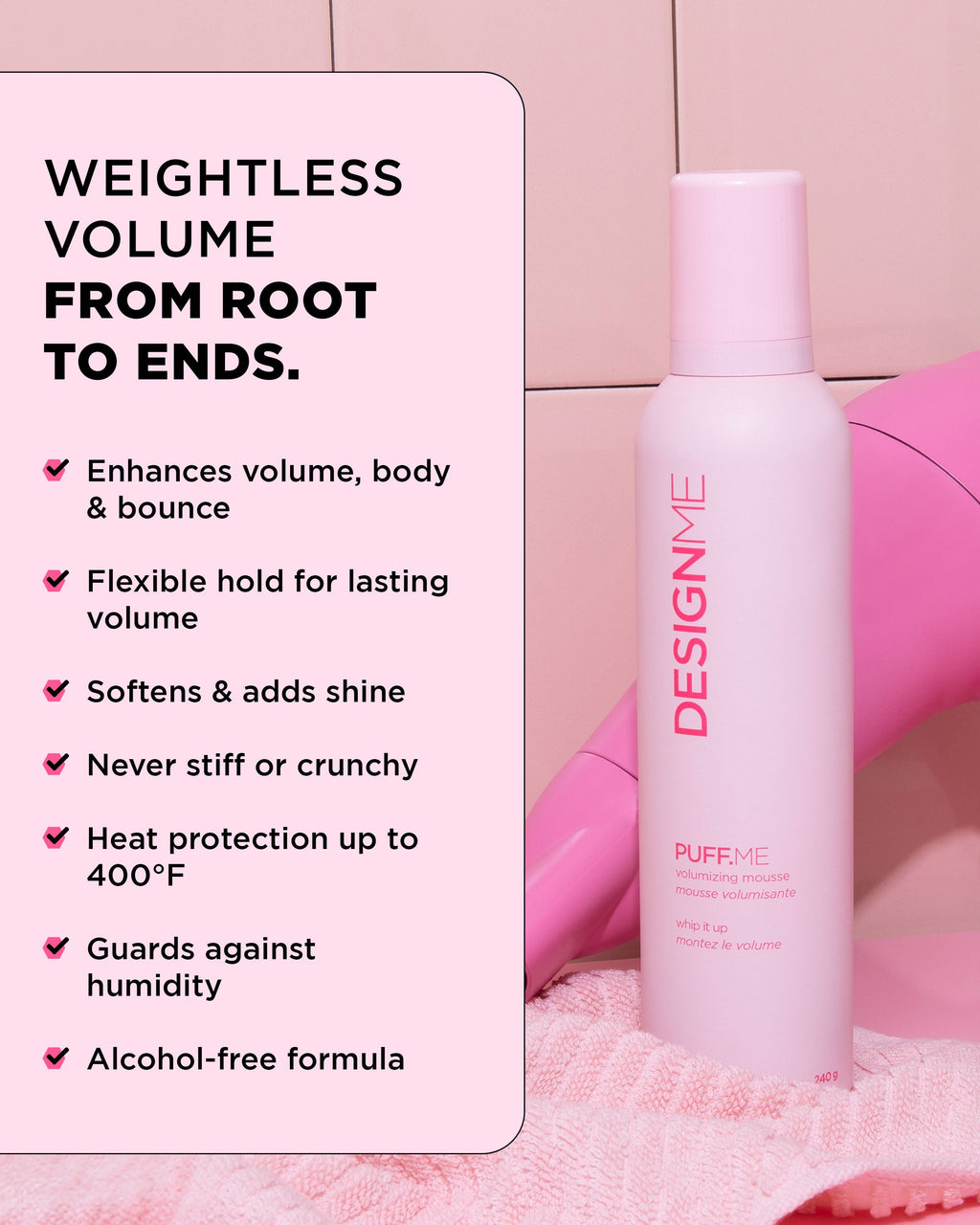 Design.Me DESIGNME - PUFF.ME Volumizing Mousse - photo 3