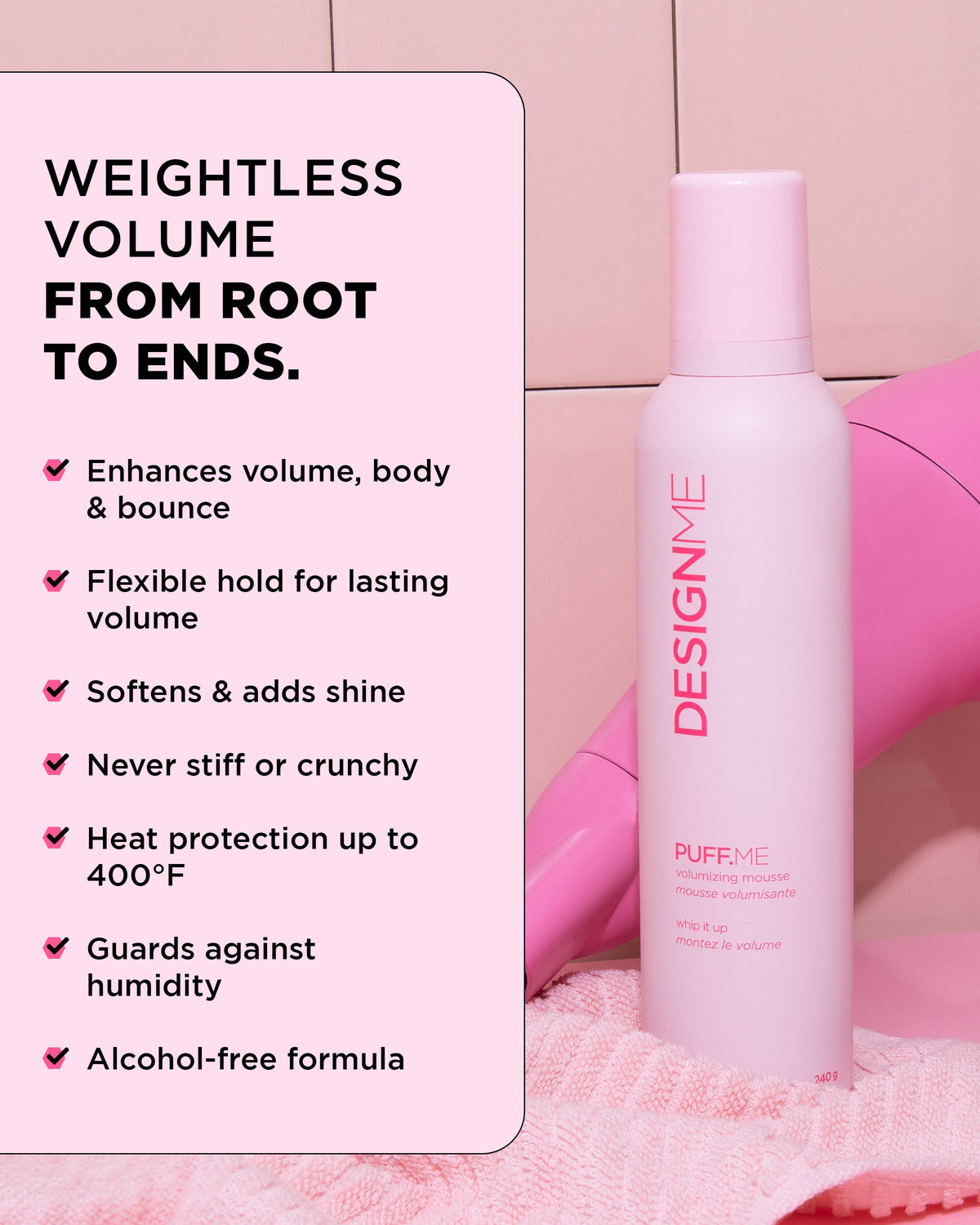 Design.Me DESIGNME - PUFF.ME Volumizing Mousse - photo 3